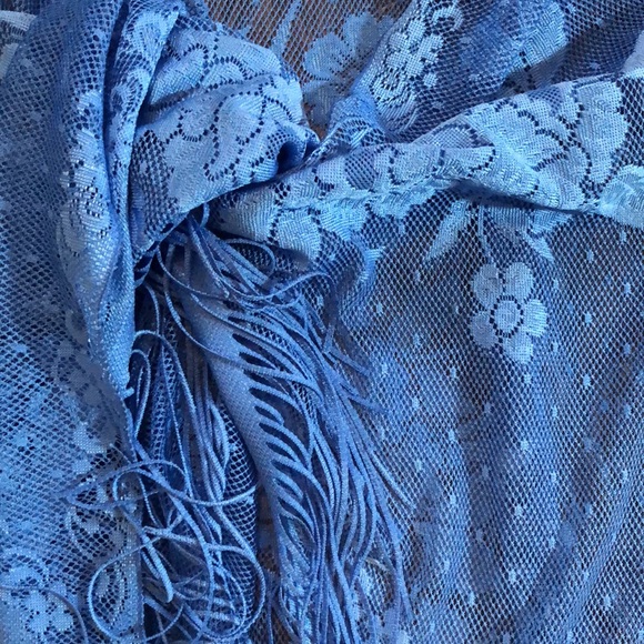 Vintage Lace/Fringe Beach Sarong - Picture 8 of 16